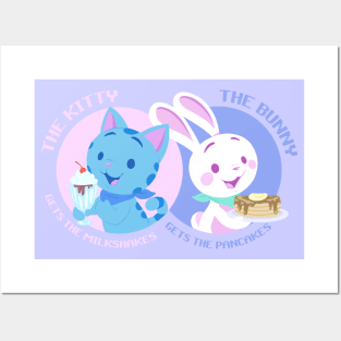 Bunny and Kitty Mini-game Posters and Art